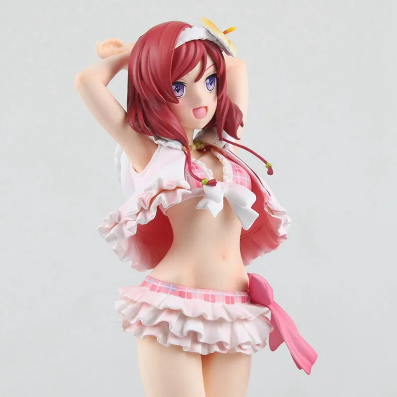 23CM Amine LoveLive! Figura de Maki Nishikino do Projeto Ídolo Escolar Vere Modelo de Brinquedo Coleção de Presente Permanente Figura de Ação