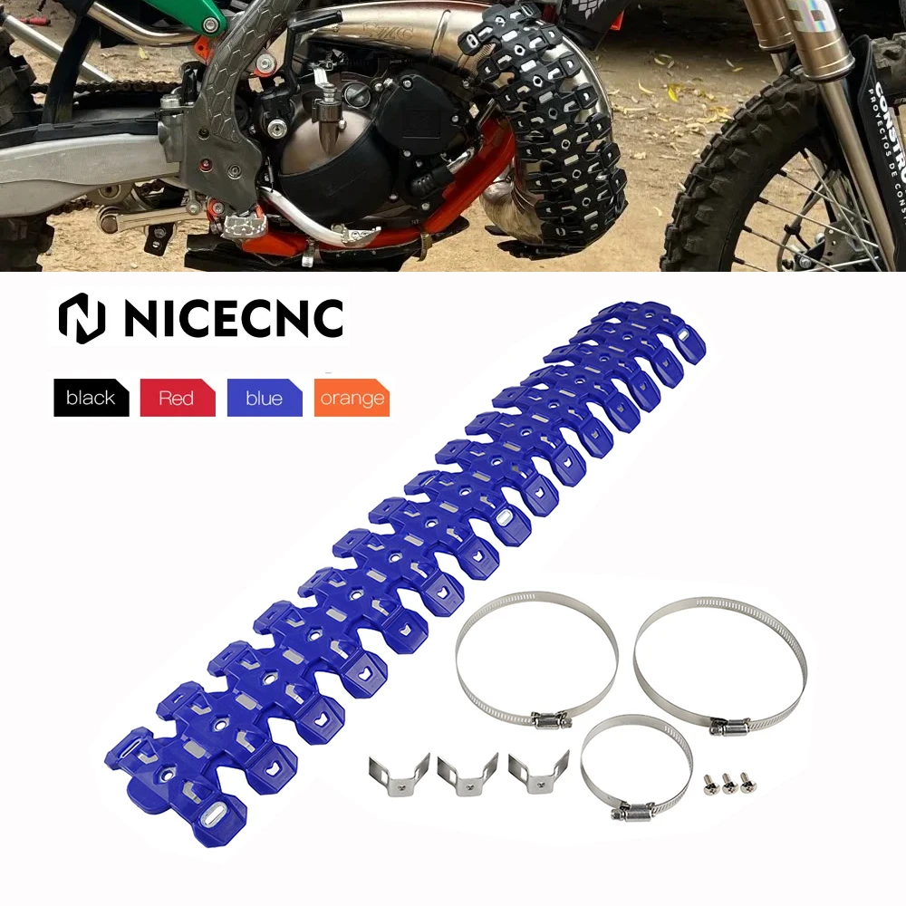

For YAMAHA YZ125 YZ250 YZ 125 250 2005-2023 SHERCO SE 250 300 2014-2023 NICECNC 60cm/24IN Exhaust Muffler Pipe Heat Shield Guard