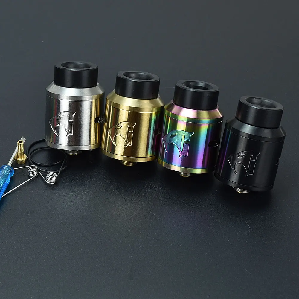 528 Custom Vapes Goon V1.5 RDA 24mm 316ss Rebuildable Dripping Atomizer with BF PIN Adjustable Airflow for 510 Box Mod