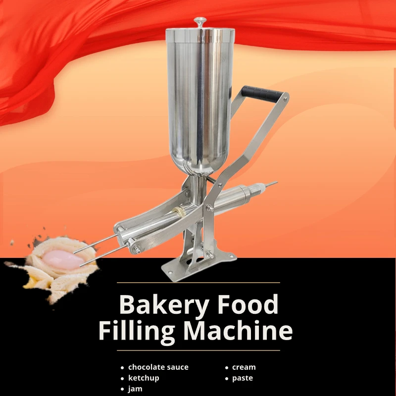 Commercial 5L Manual Spanish Churro Filler Latin Fruit Donut Filling Machine for Kitchen Restaurant