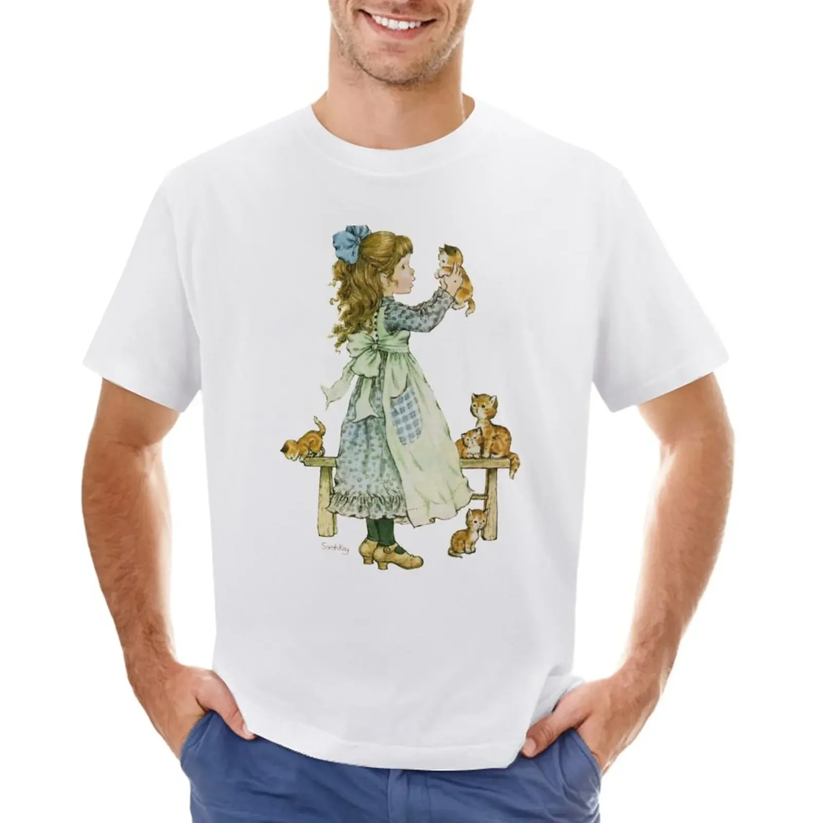 

Sarah kay - Girl with kittens T-Shirt sports fans sweat t shirts for men