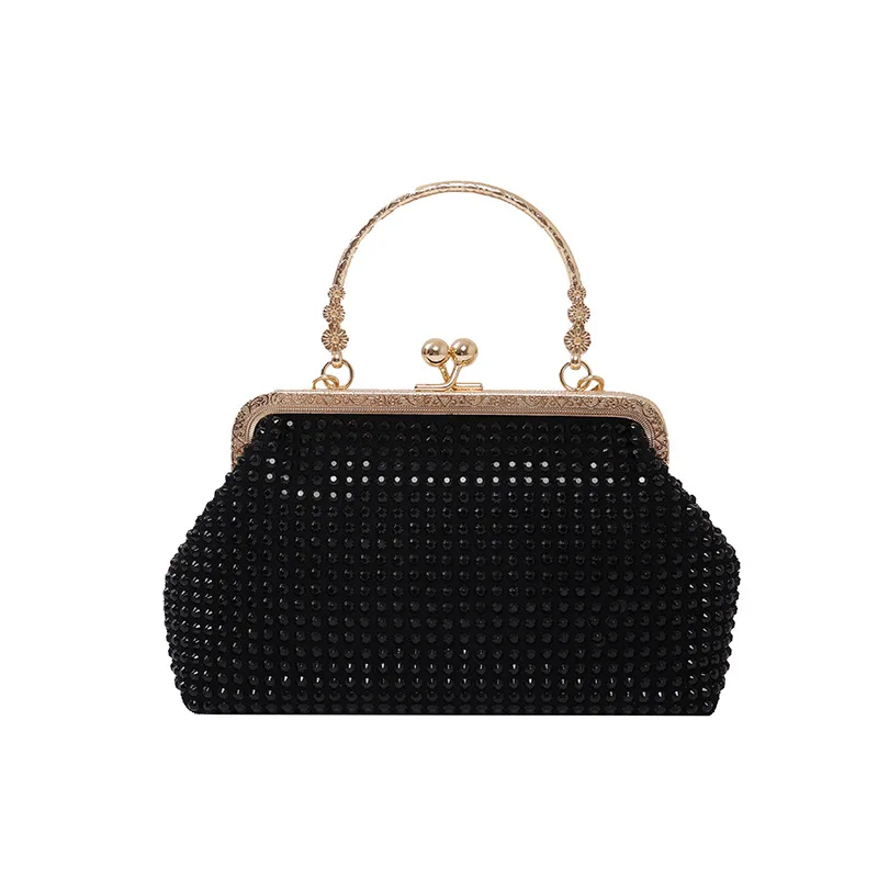 Diamonds Bag For Women Evening Finger Ring Small Clutch Chain Rhinestones Party Wedding handbags lady Evening Clutch Bag