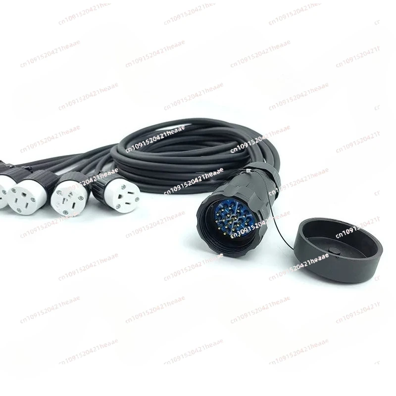 Suitable for stage audio 19 plug power extension cord of 10 meters