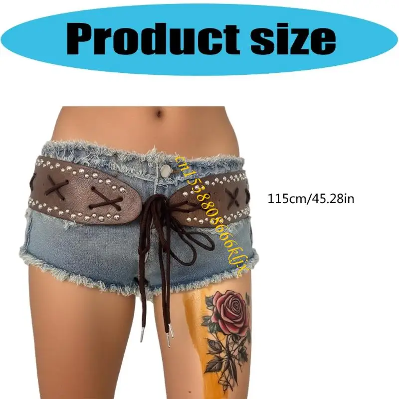 حزام الخصر الشرير حزام أزياء الخصر حزام مرصع بخصر للنساء للنساء النادي الليلي 066C #6