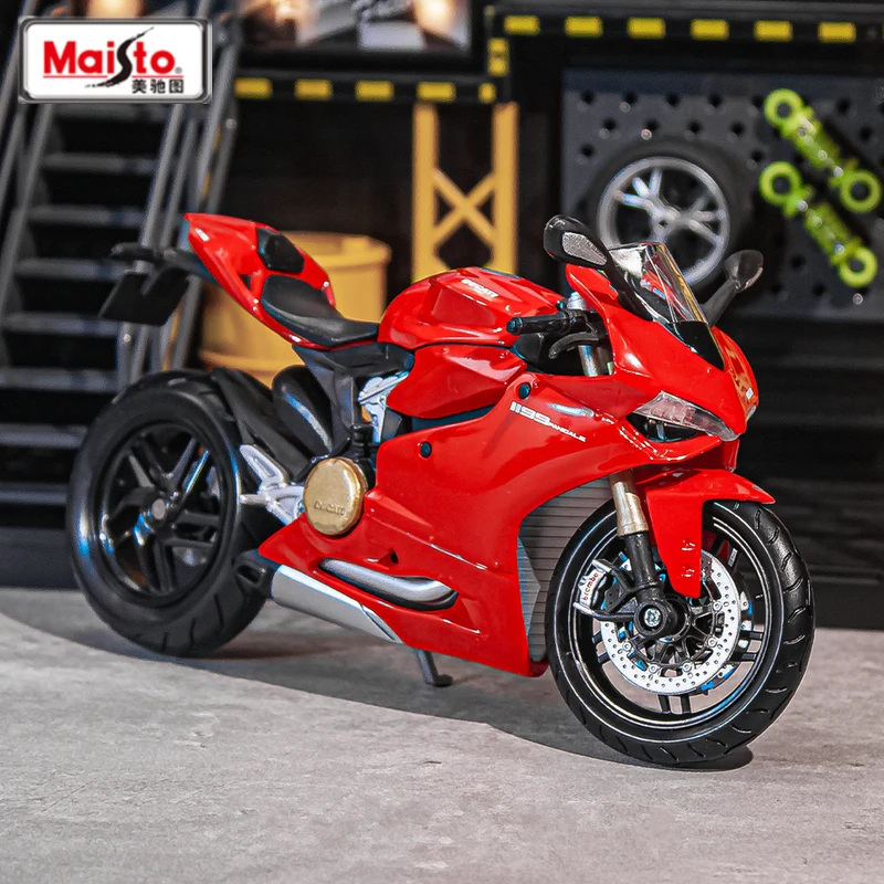 

Maisto 1:12 DUCATI 1199 Panigale Alloy Sports Motorcycle Model Simulation Diecast Metal Street Racing Motorcycle Model Kids Gift