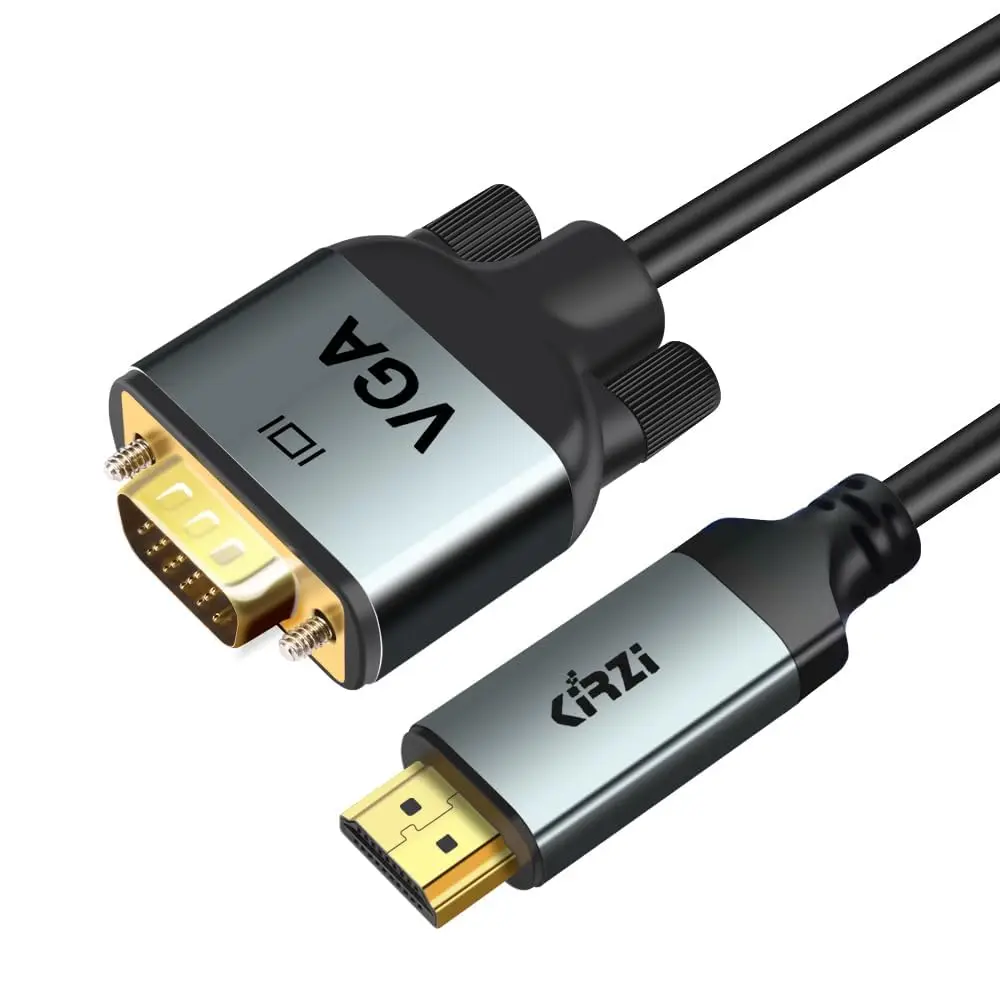 HDMI to VGA Cable 3ft for PC, Laptop to Monitor, Projector