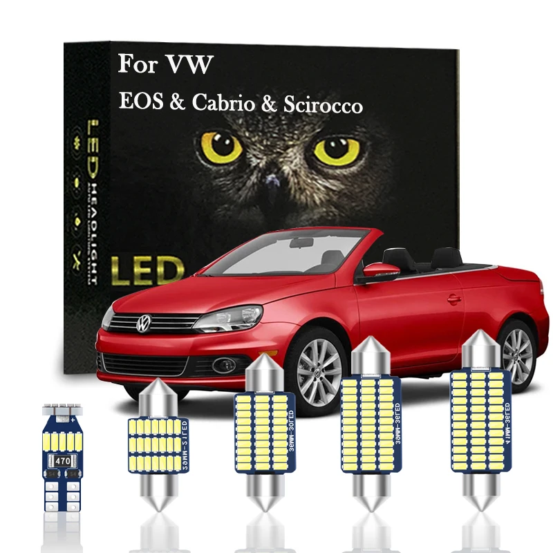 

Canbus For Volkswagen VW Cabrio MK1 EOS Scirocco Tuning 2001 2002 2008 2009 2011 2012 Accessories Interior Light LED Kit