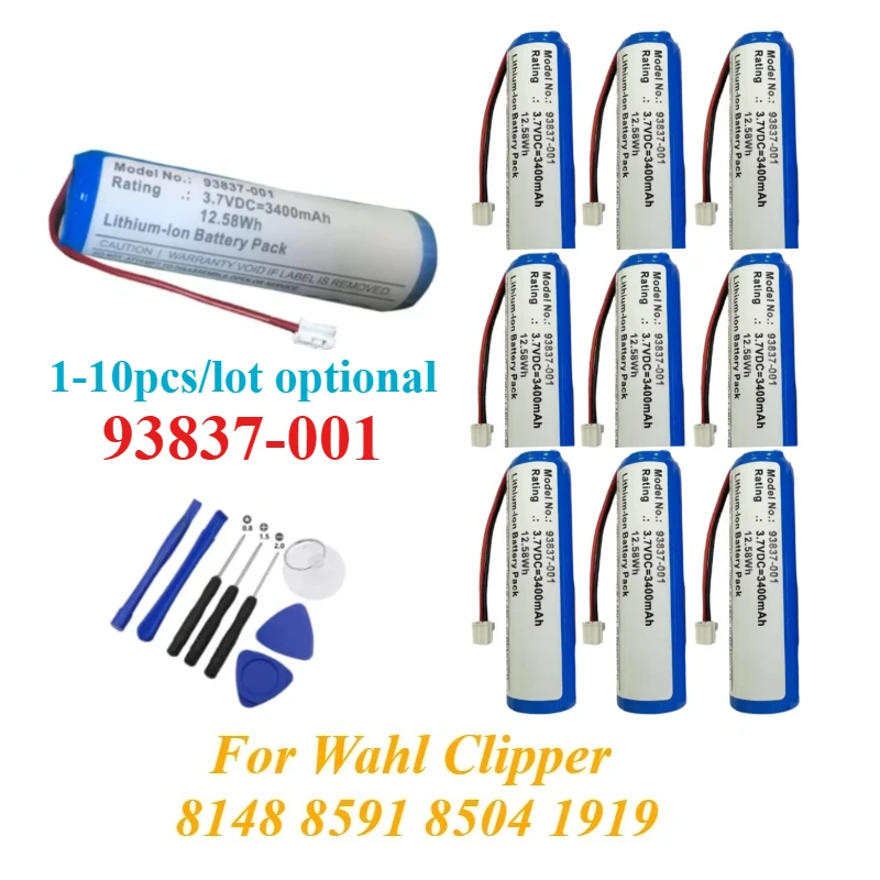 1-10pcs/lot 93837-001 Original for Wahl Clipper 8148 8591 8504 1919 3.6V 3400mAh Cordless Magic Clipper Designer Senior IC Chips