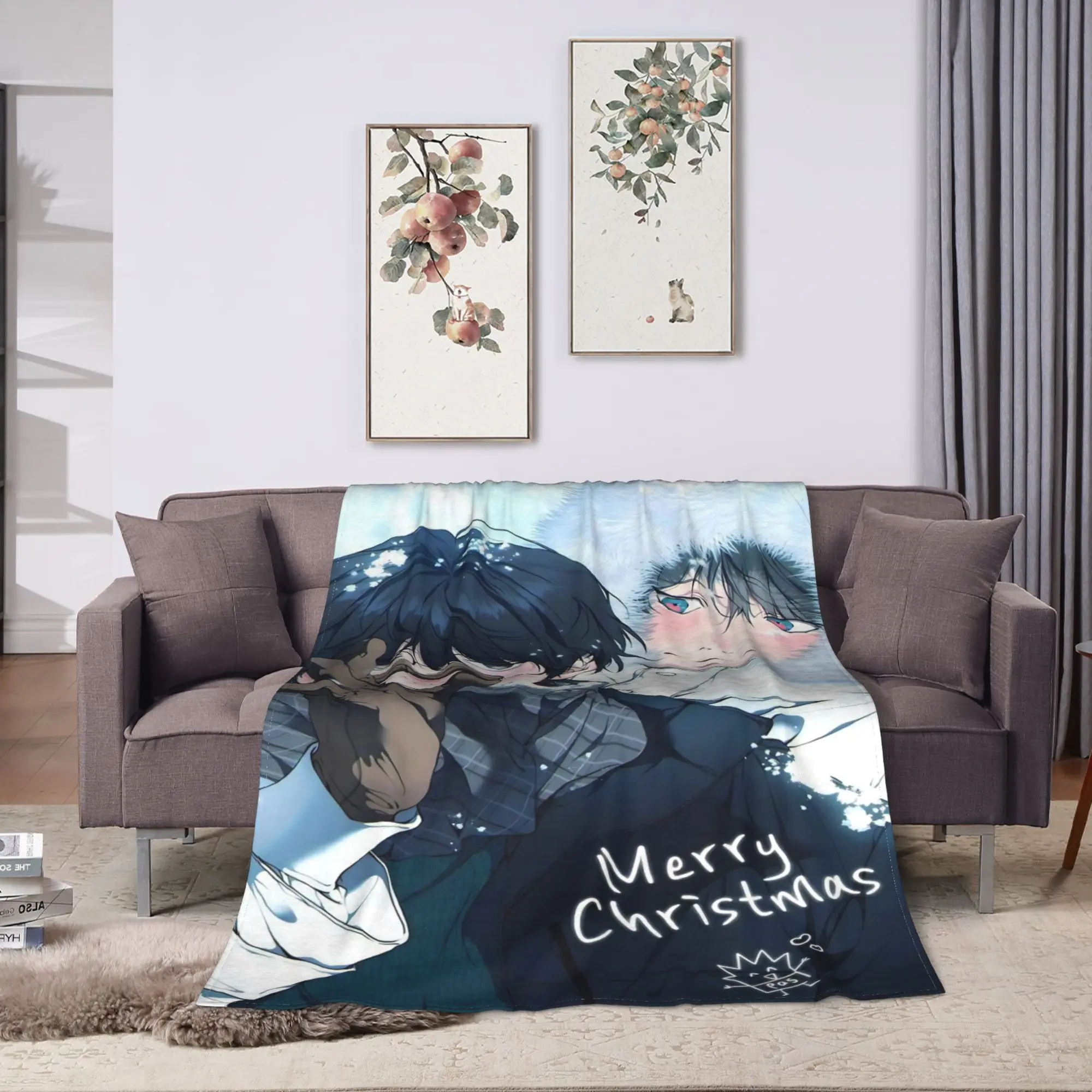 Super Warm Blankets Picnic L-Lost In The Cloud Anime Throw Blanket  Flannel Bedspread For Couch Chair Bed Sofa Bed Cover