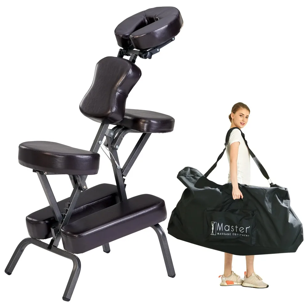 

2024 New Bedford Adjustable Portable Folding Full Body Massage Chair, Coffee, 11" X 14" X 39"