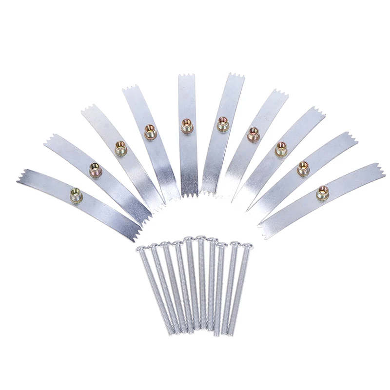 10PCS Metal Silver … - image