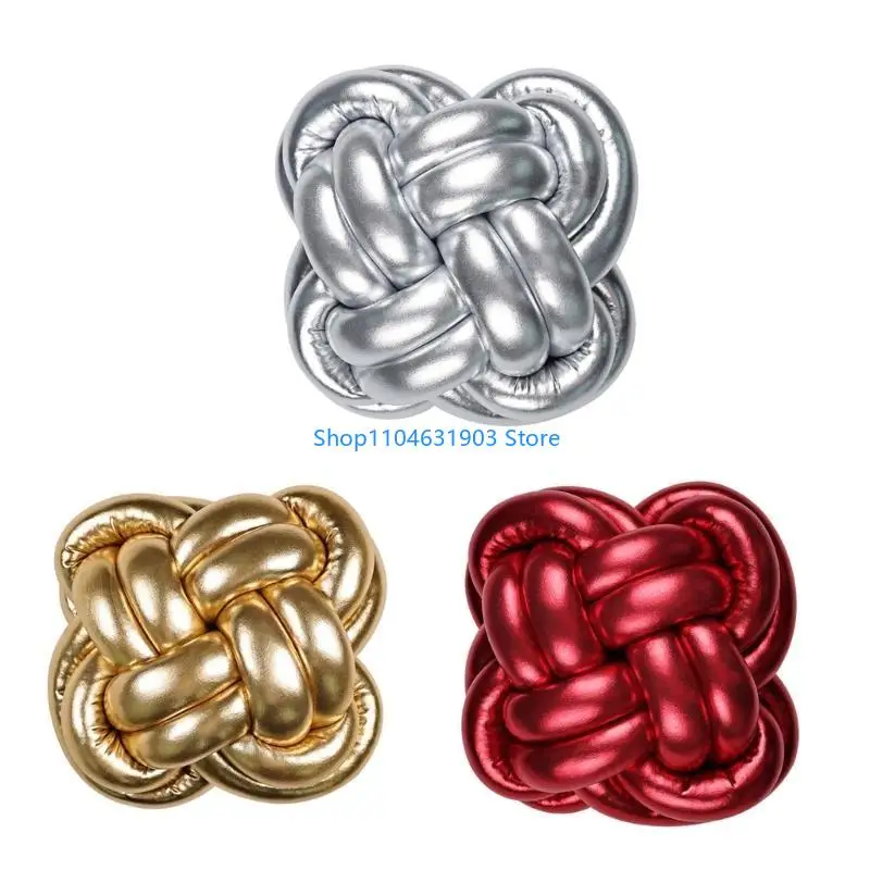 

Подушки на спине с узлом ручной работы, бронзовая мягкая автомобильная подушка для поясницы, домашний декоративный диван