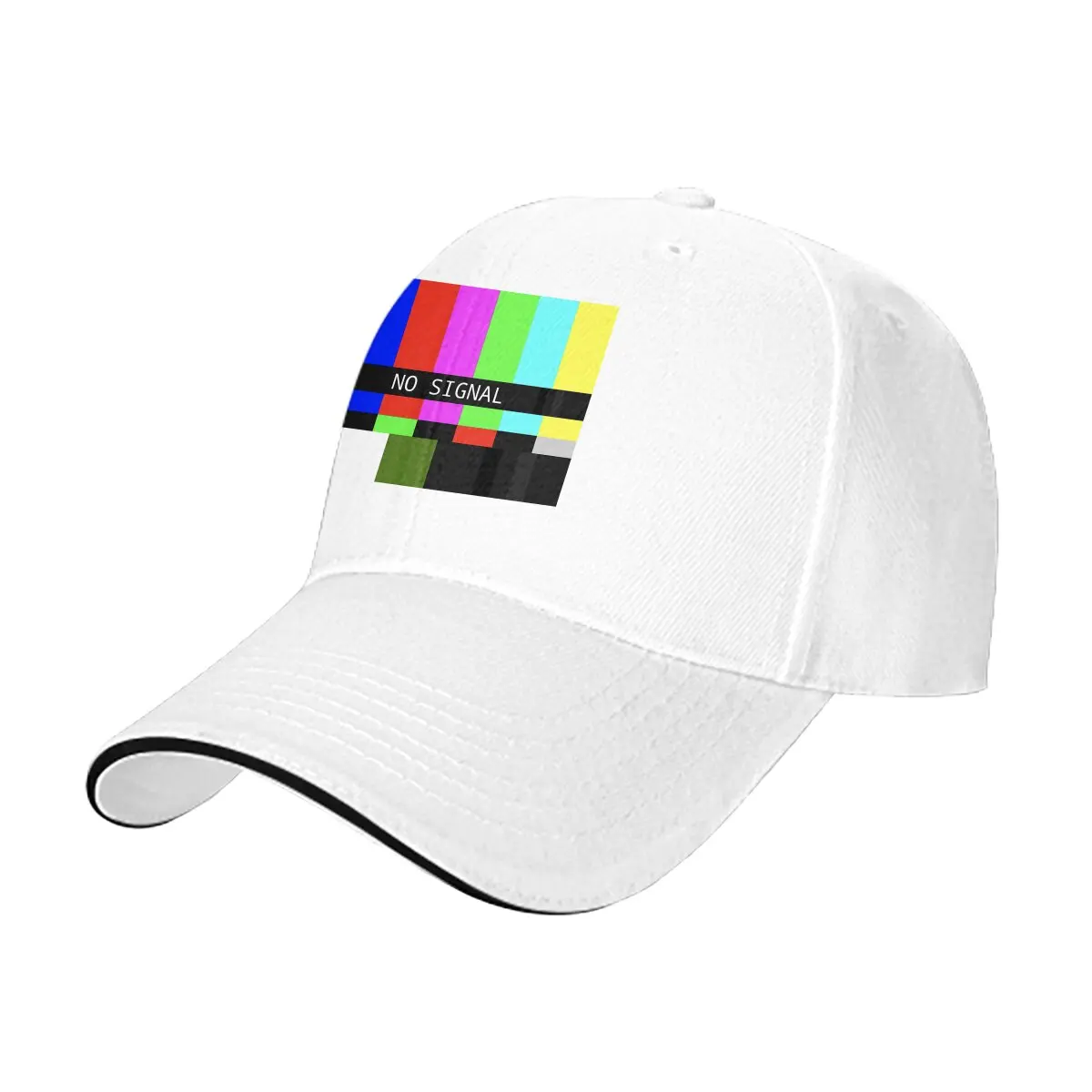 Summer Hip Hop No Signal TV Graphic Baseball Cap Adjustable personality Outdoor Running Hat Truck Driver Hat Unisex Gift