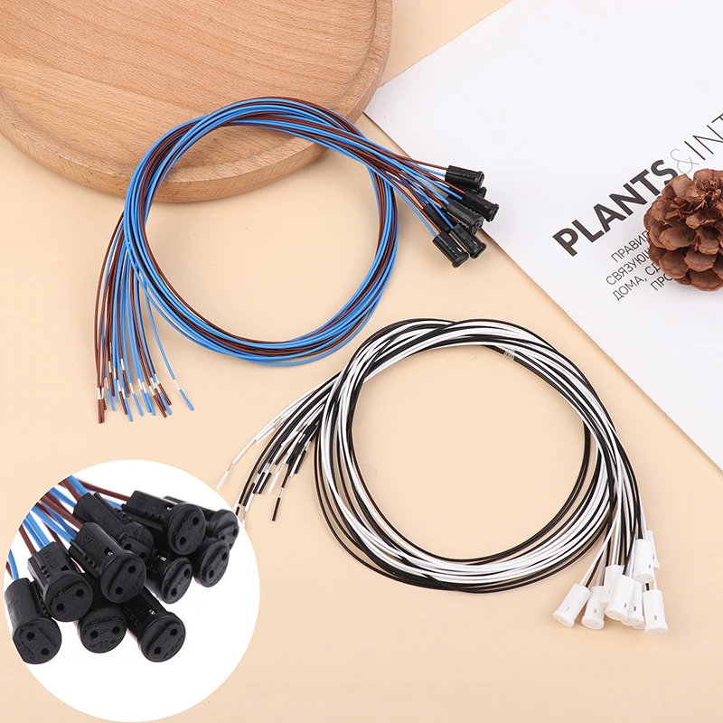 

10Pcs/Lot 60CM Length G4 Lamp Socket Stable Inner Wire Miniature LED Crystal Lamp Holder Light Bulb Halogen Light Bulb Base