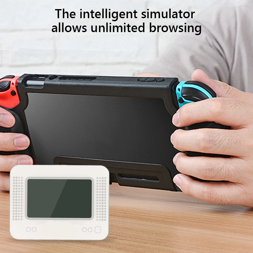 

Rechargeable Smart Simulator LCD Screen Universal Smart Game Simulator Allmiibo Swipe Induction Burner Game Console Accesories