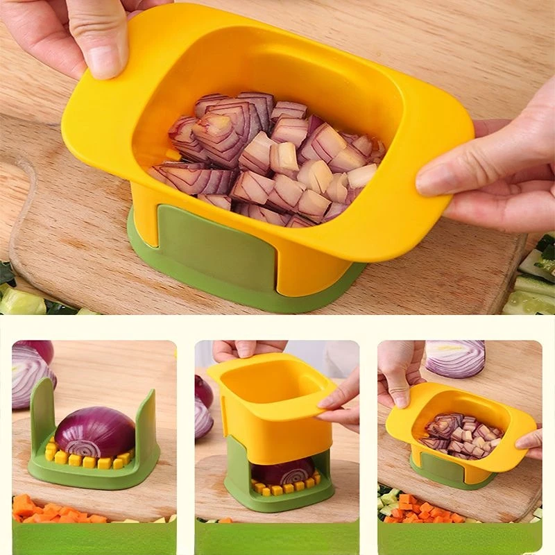 

Onion Dicer Vegetable and Fruit Pelletizer Ham and Carrot Dicer Multi Functional Vegetable and Fruit Chopper Simple Operation