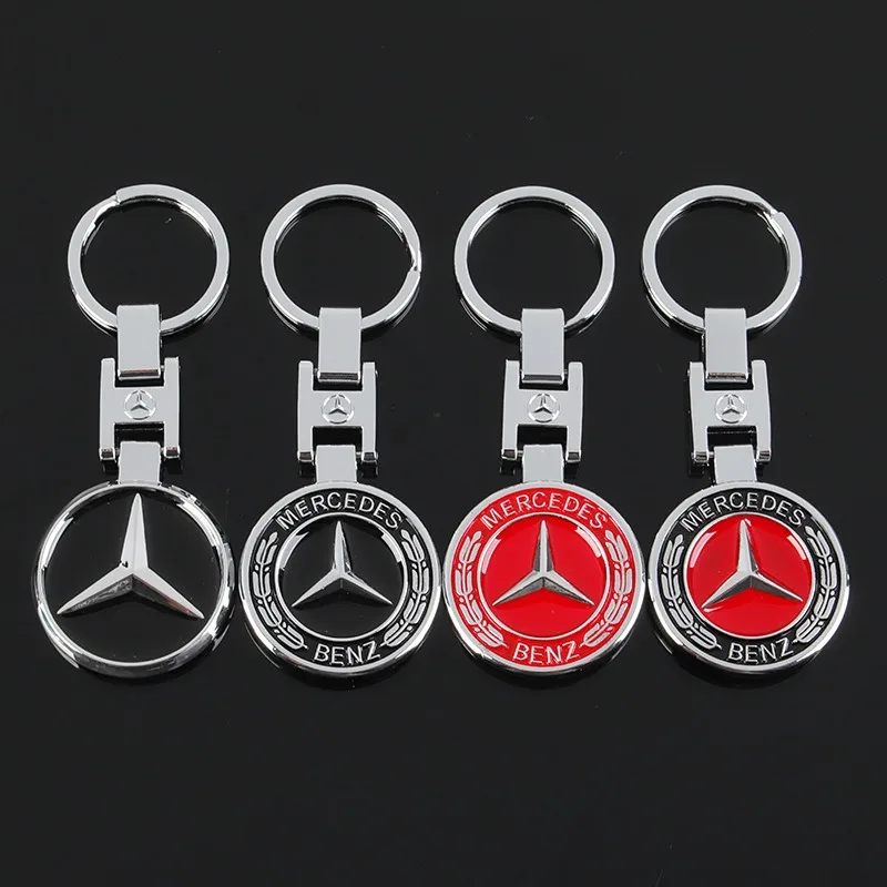 Portachiavi in metallo portachiavi per auto personalizzato regalo emblema per auto con per Mercedes Benz AMG W203 W206 W220 W205 W211 W212 W201 W210