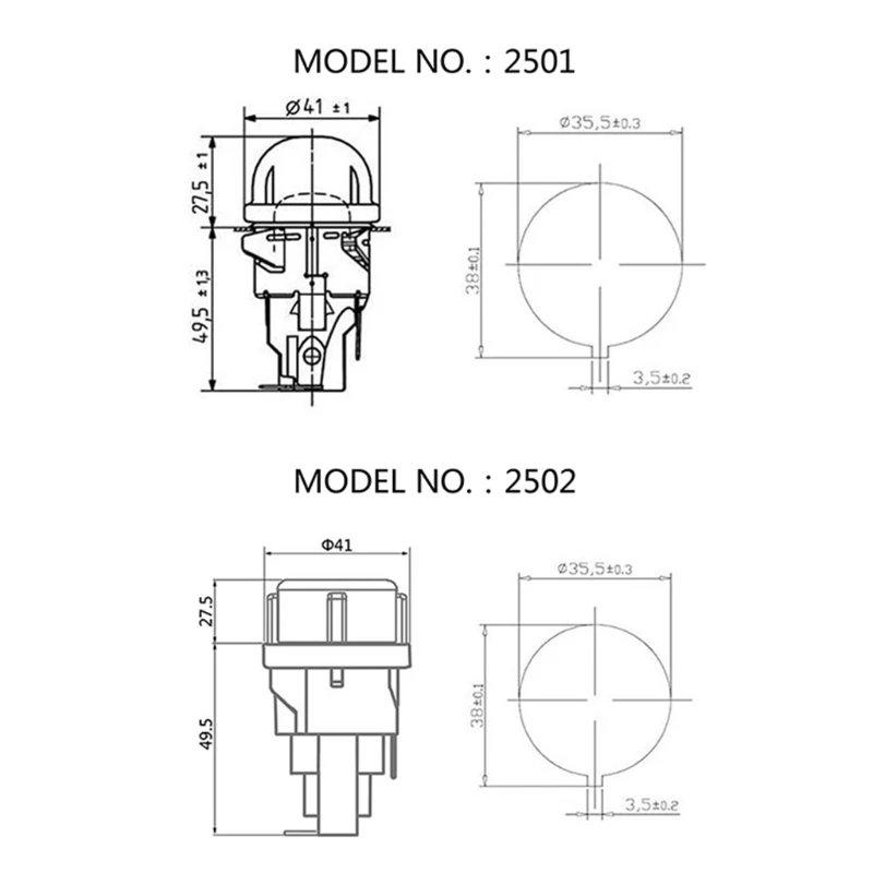 Oven Lamp Bulb Base 25W Flat for Head Tempered Glass Heat Temp Resistant 500℃