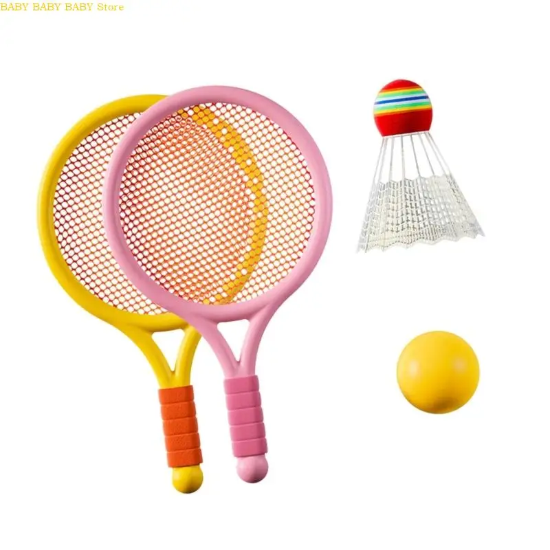 Q81A Junior sportuitrusting Ergonomische badminton racquets schokabsorptiehandgreep parkactiviteiten