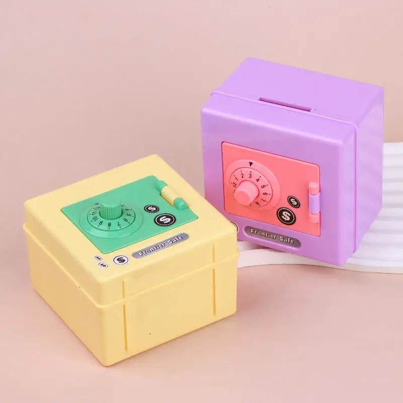 Tirelire coffre-fort avec code pour enfants boîte à monnaie_voghion.com