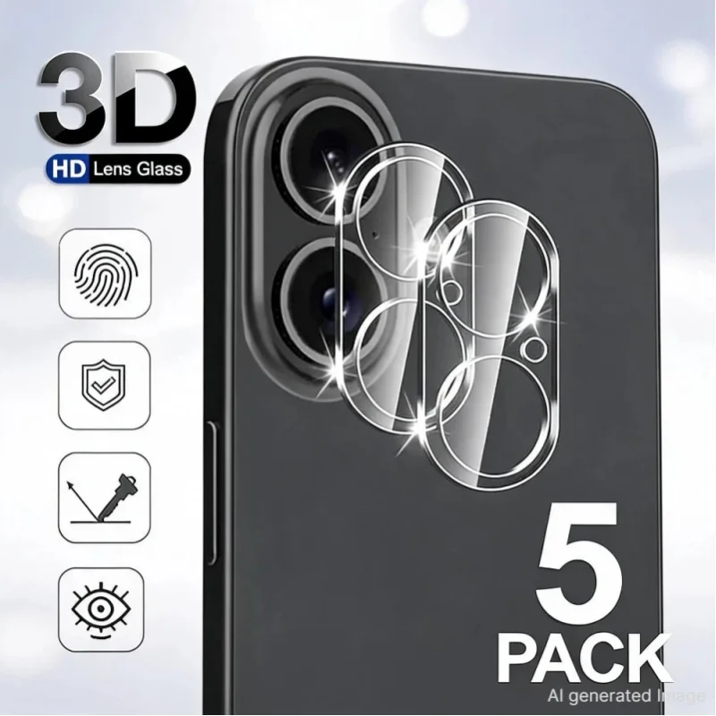 Gehärtete Glas-Kameraobjektivschutzfolien für iPhone 17 ProMax 17 Pro 16 15 Klare Kratzschutz-Objektivfolien für iPhone 16 Pro 15 Plus Xwsfa