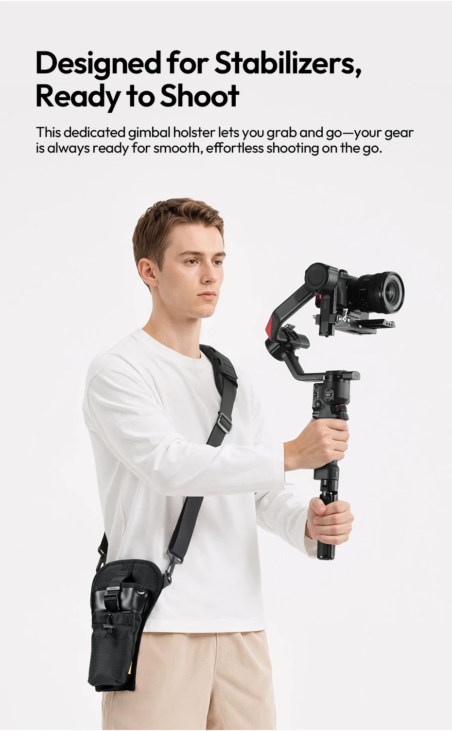 Ulanzi CB01 Kamera-Gimbal-Holster Dreipunkt-Trageriemen für DJI RS 4 Pro Mini RS 3 Mini Stabilisator – Detail 3