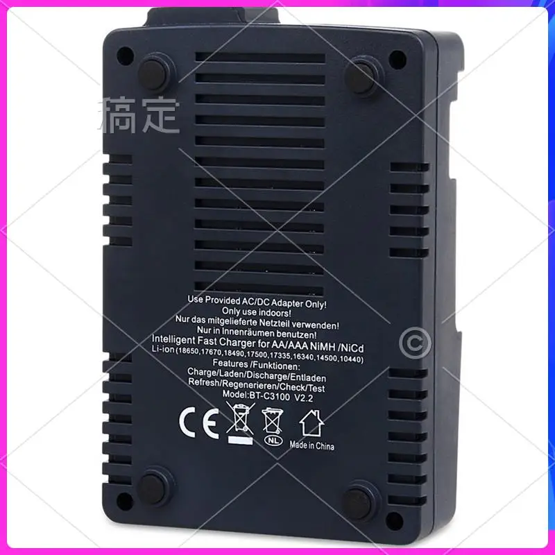 ABT-BT-C3100 4 Slots Battery Charger Adapter Smart Adapter Universal Adapter For Rechargeable Li- Batteries EU PLUG