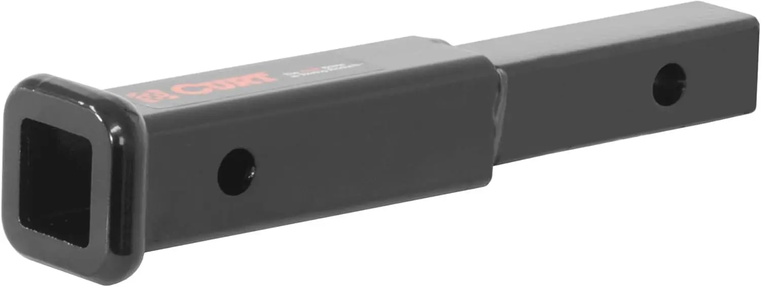 

45789 7-Inch Long Trailer Hitch Extension for 1-1/4-Inch Receiver, 350 lbs, Gloss Black Powder Coat