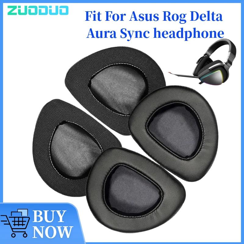 

ZUODUO Replacement Foam Ear Pads Cushions for Asus Rog Delta Aura Sync Headphones Form Earpad High Quality Earpads Cover Cushion