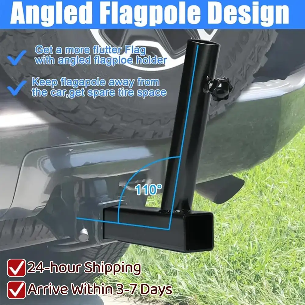 

Универсальное крепление для флагштока на фаркоп, 2-дюймовое крепление для фаркопа, нержавеющее, автомобильное крепление для флагштока, многофункциональное