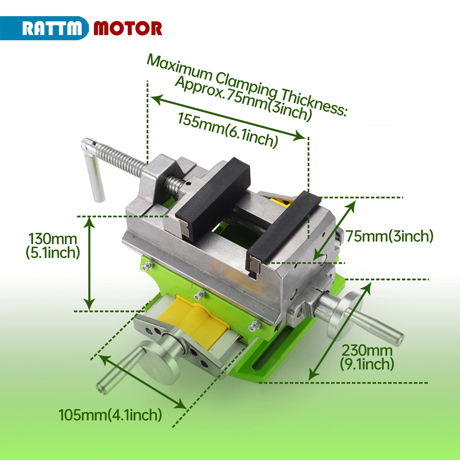 3 Inch Alunimun Alloy Cross Slide Vise Vice Table Compound Worktable Bench Clamp For Milling Drilling Lathe Part