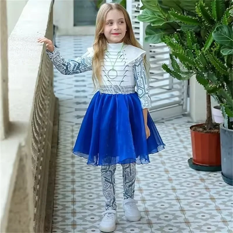 Kinder Führen Sets Alien Rollenspiel Kleidung Zombies Cheerleader Cosplay Kostüme Für Halloween Geburtstag Mädchen Party Kleider