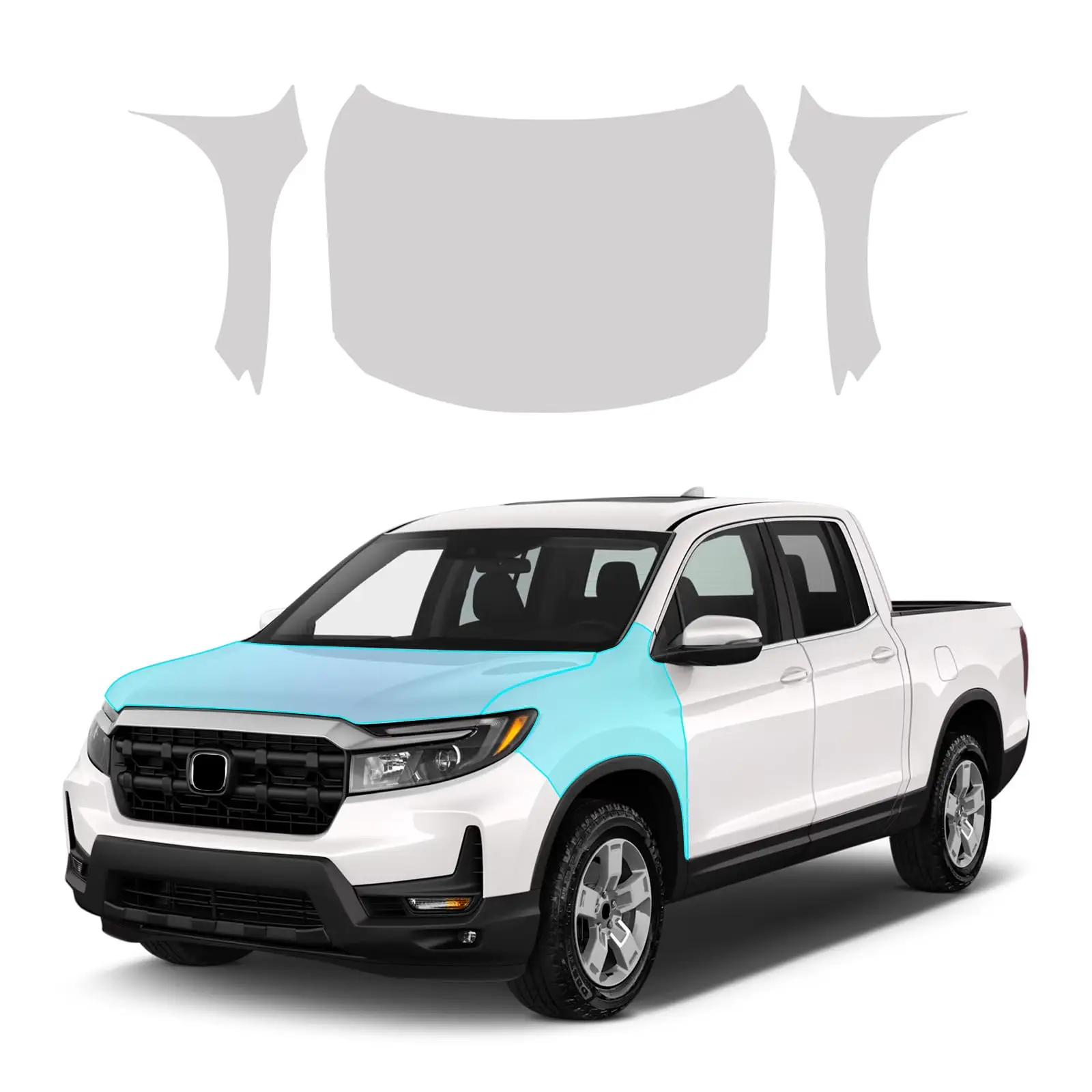 

For Honda Ridgeline 2024-2025 TPU Body Bumper Door Pre-cut Sticker Paint Protection Film PPF Kit Scratch-resistant Transparent