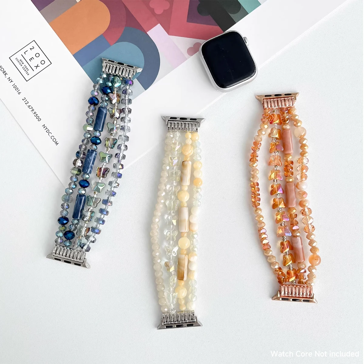 مجوهرات حزام الساعات لساعة أبل الترا 2 Se 10/9/8/7/6/5/4/3/2/1 موضة سوار حزام ساعة اليد 42/44/45/46/49 مللي متر 38/40/41 مللي متر