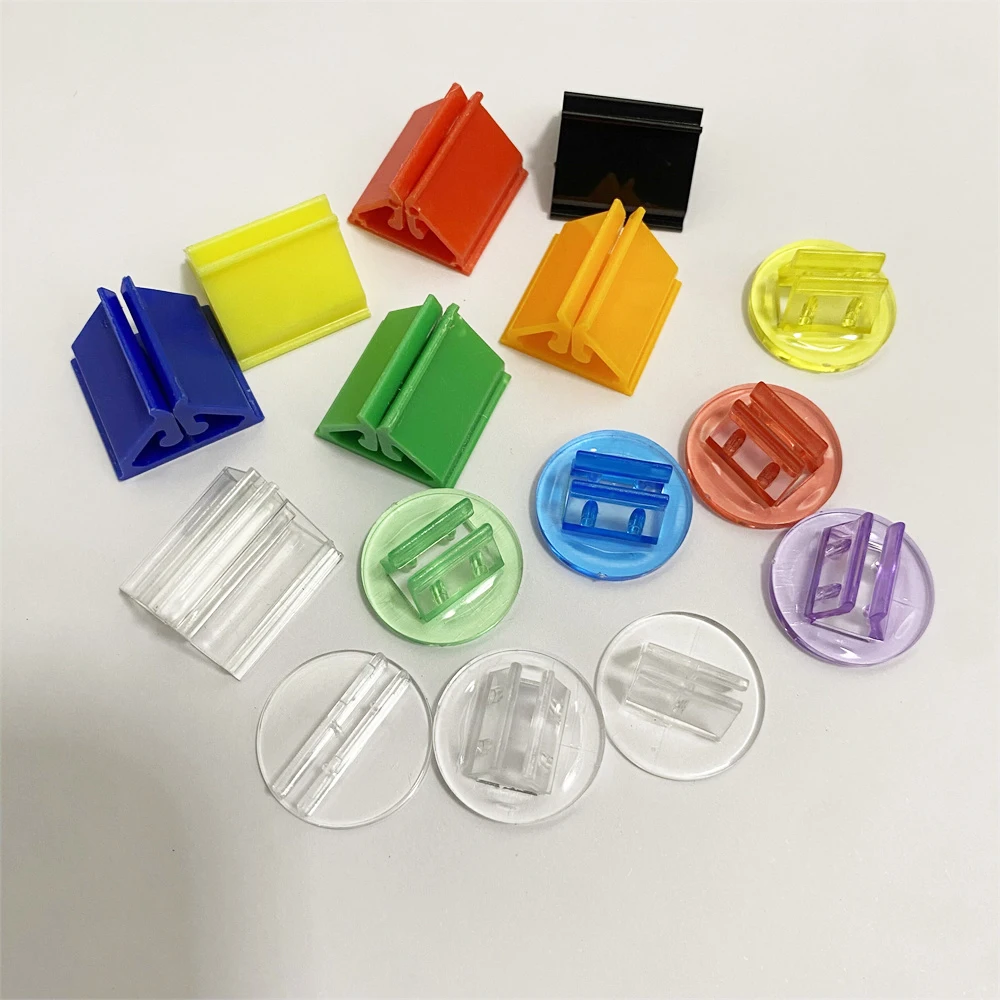 20PCS/Lot 4 styles Transparent Plastic Stand Card Base for Board Games Cards Holder Game Accessories