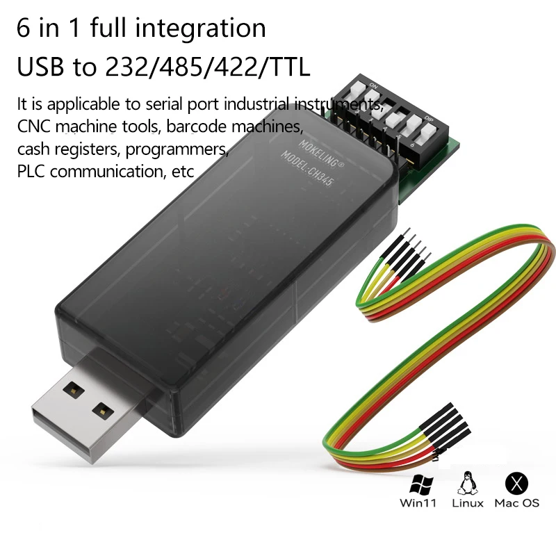 PARMA Computer notebook interface adapter, adapter, serial port cable, USB to RS485/RS422, module to rs232 serial port