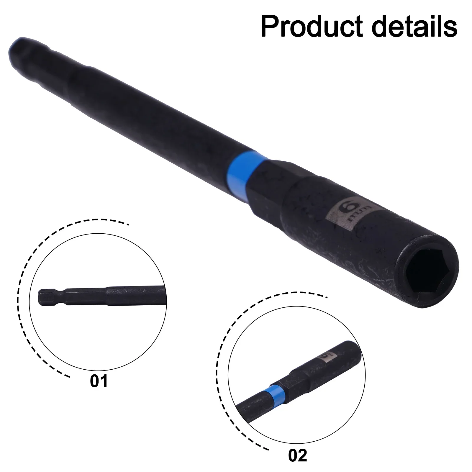 

Hex Nut Driver Drill Bit Adapter Pack of Five at a Length of 150mm Perfectly Suited for Diverse Tool Compatibility