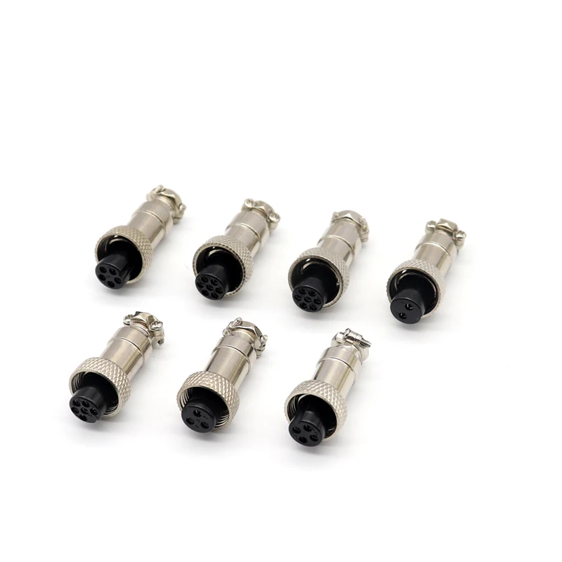 【1PCS】GX12 GX16 2/3/4/5/6/7/8/9/10 Pin Male Female Butting Wire Cable Circular Aviation Socket Plug Panel Connector Dropshipping