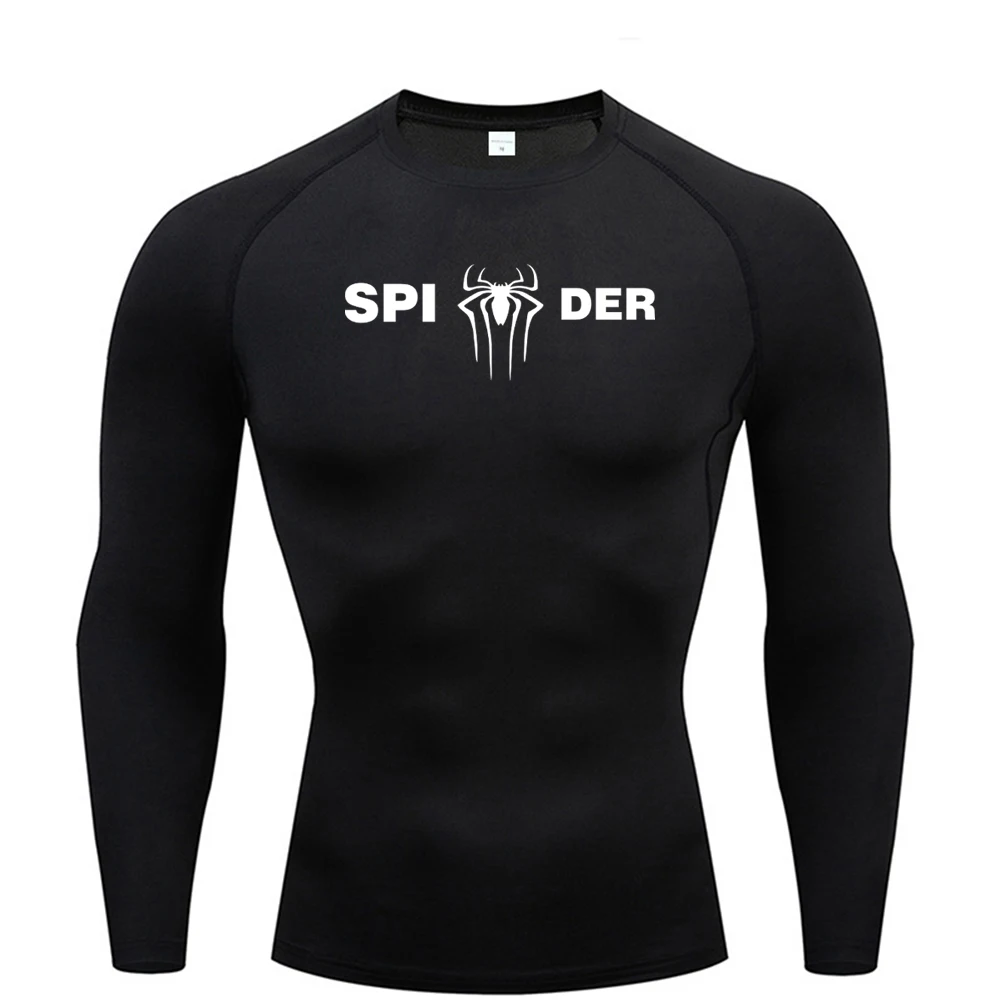 Sun Protection Sports Second Skin Running T-shirt Men's Fitness Rashgarda MMA Long Sleeves Compression Shirt Workout Clothing