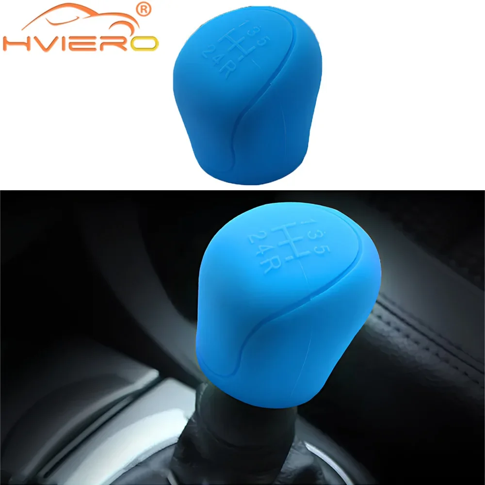 Car Silicone Shift Cover Anti Slips Wear Resistant Handles Protection Manual 5 Speed Interior Accessorie Comfort Gear Attachment