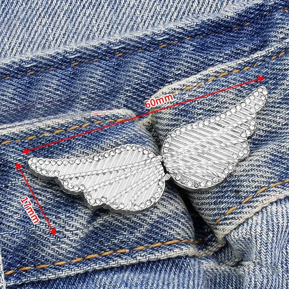 Clothing Accessories Waist Closing Button Metal Pins Jeans Ornaments Tighten Waist Button Adjustable Removable Waist Clip Women