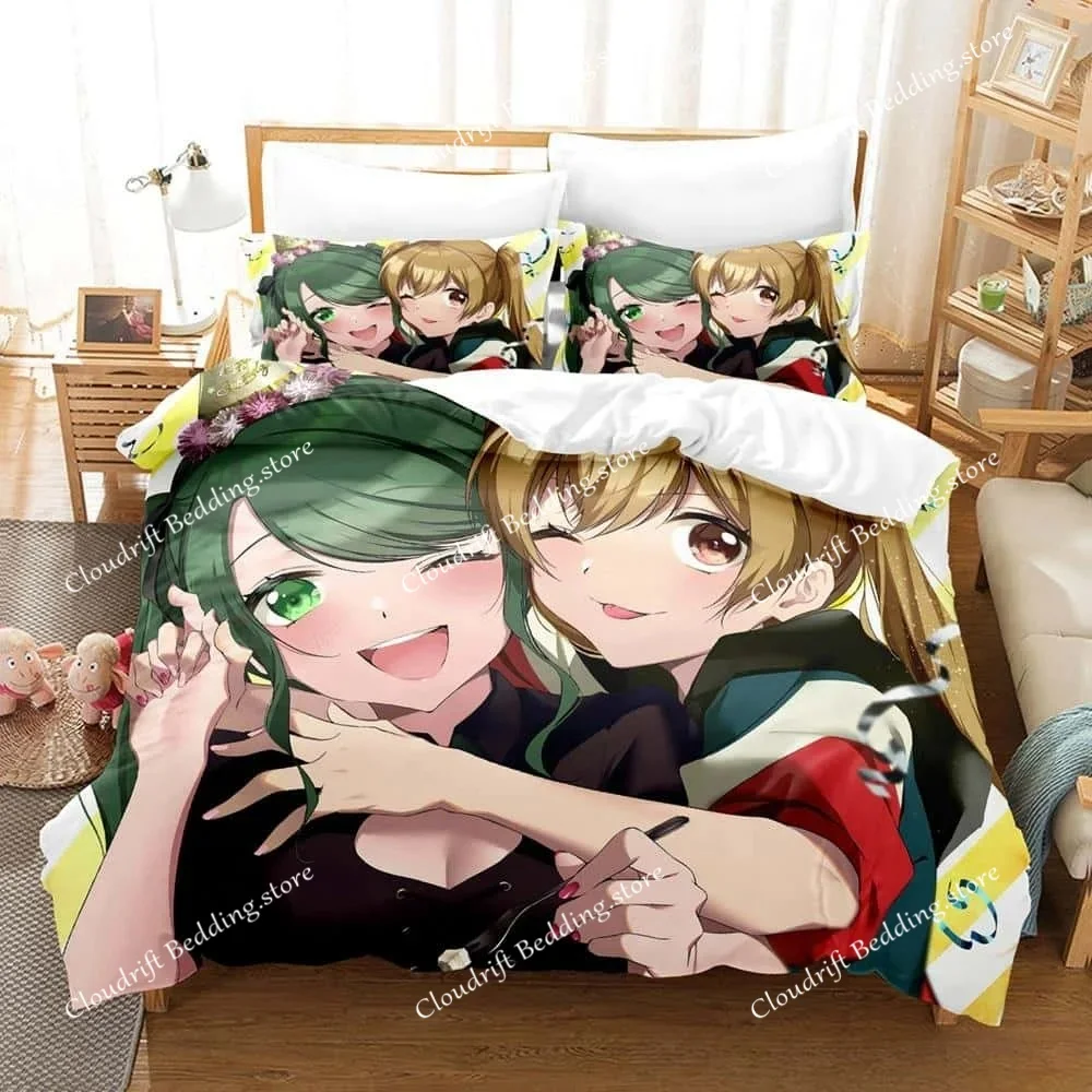 New Anime Game D4DJ All Mix Bedding Set Single Twin Full Queen King Size Bed Set Adult Kid Bedroom Duvet cover Sets Home Textile