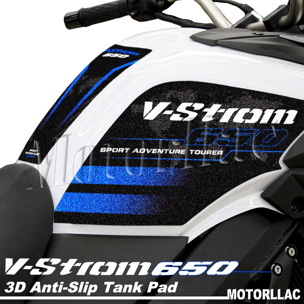 Motocicleta Tanque Pad Etiqueta, Anti-Slip Protector, Gás Oil Decal, Acessórios para V-STROM, DL, 650, XT, 650XT, Vstrom 2018-2023, 3m