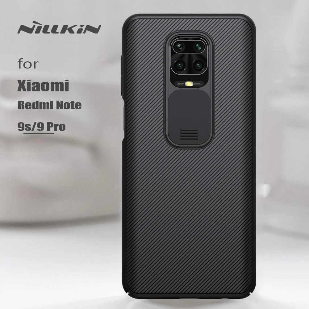 

for Xiaomi Redmi Note 9s / 9 Pro Case Nillkin CamShield Slide Camera Case Privacy Lens 360 Shockproof Soft Frame Cover