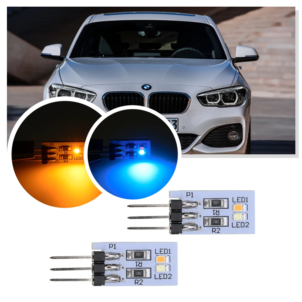 2PCS LED Rear Pillar Light B-Pillar Ambient Lighting for BMW 1 2 Series F20 2011-2019 F21 F22 F23 2011-2019 Interior Light