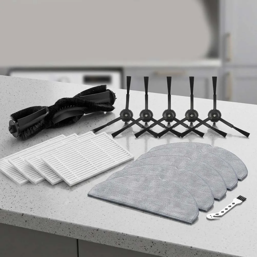 For lubluelu for l40 B40 L15 for Ultra L15 for Max Vacuum Cleaner Accessory Set Main Brush Side Brushes Filter Mop Cloth 1 Set