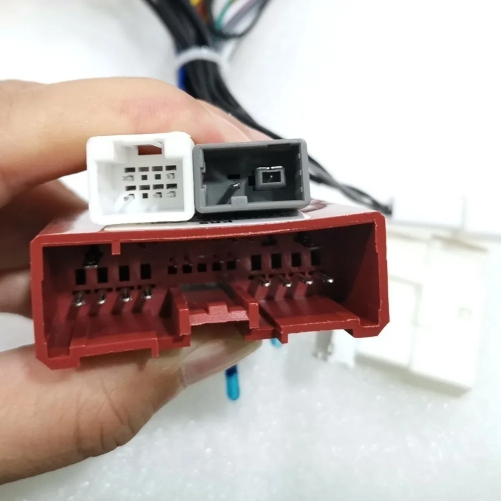 マツダcx-5アンテナステレオプラグ用canbusボックス付きカーオーディオ16ピンdvdプレーヤー電源ケーブルアダプター配線ハーネス