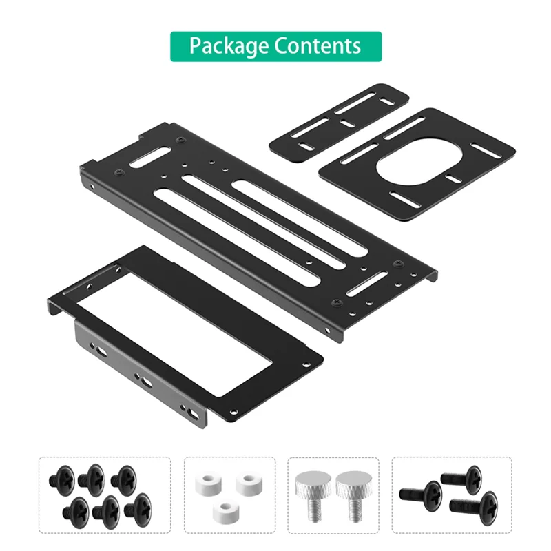 Staffa di montaggio GPU verticale AP, supporto sterzo scheda grafica a 2 slot con hardware, dock EGPU, docking station GPU esterna