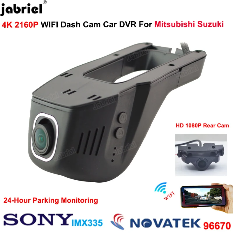 4K Dash Cam Car DVR for Suzuki swift Swace Across Ignis jimny SX4 XL7 vitara Baleno Ignis  Ertiga Splash Equator for Mitsubishi