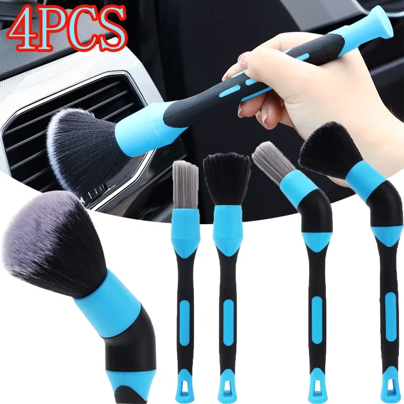 

Car Cleaning Brush Kit For Automotive Interior Details Brush Instrument Panel Air Conditioning Vent Dust Brush Accessories